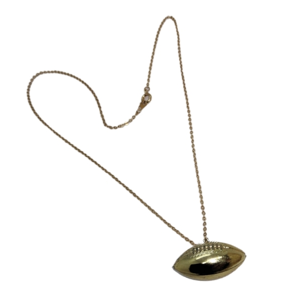Jewelry - 🔴 15/$25. Football Motif Gold Tone Fashion Neckla